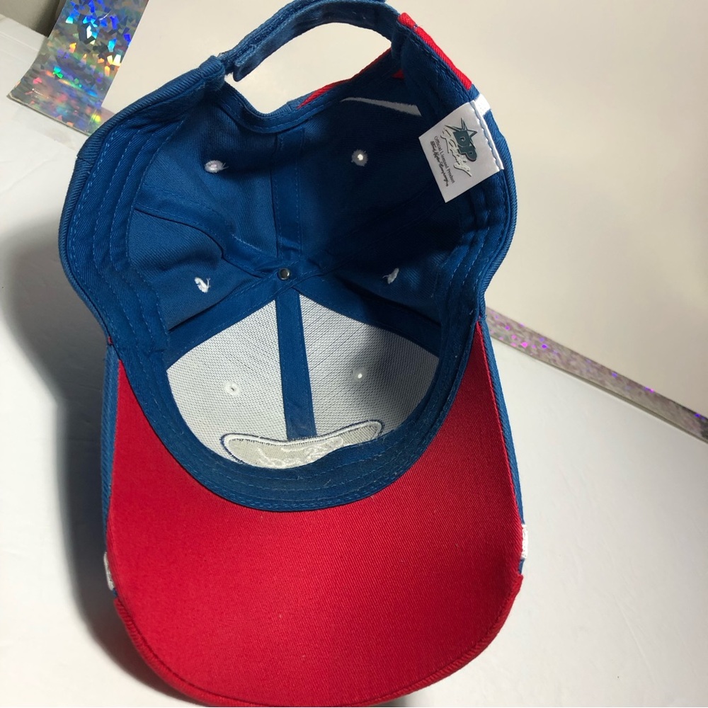 NASCAR Ford Racing DP Racing Blue Red Snap Back Hat - Picture 4 of 6